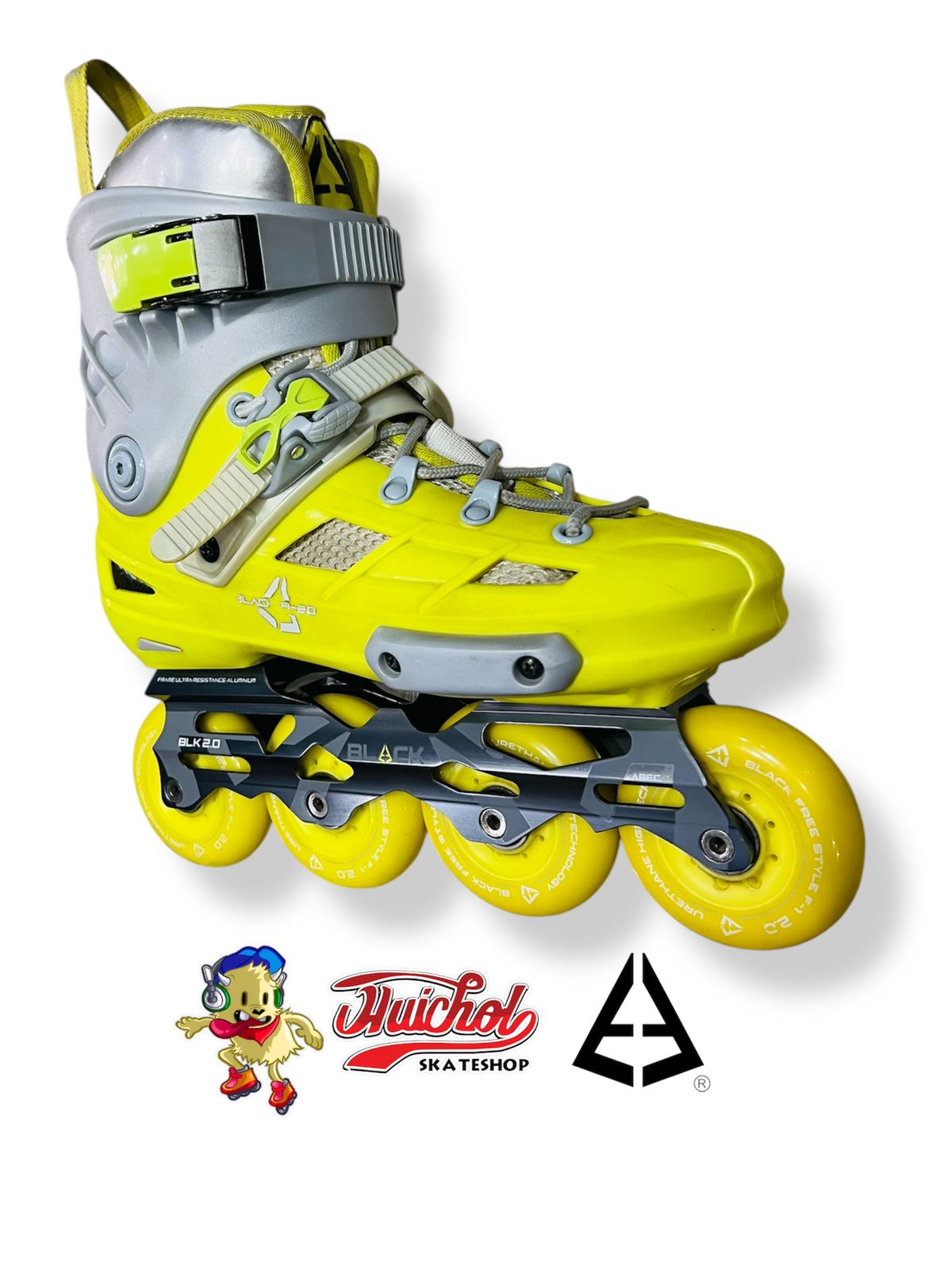 PATINES BLACK SKATE BLACK NEÓN F1E