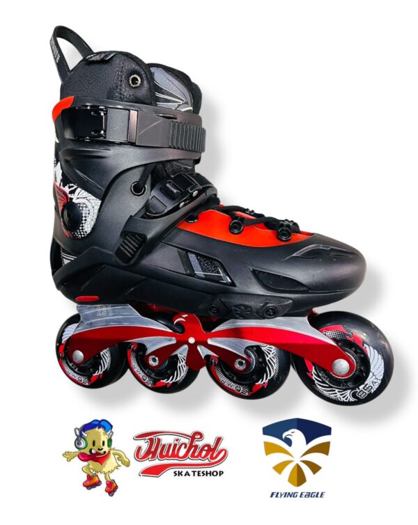 PATINES FLYING EAGLE F7 NEGRO-ROJO