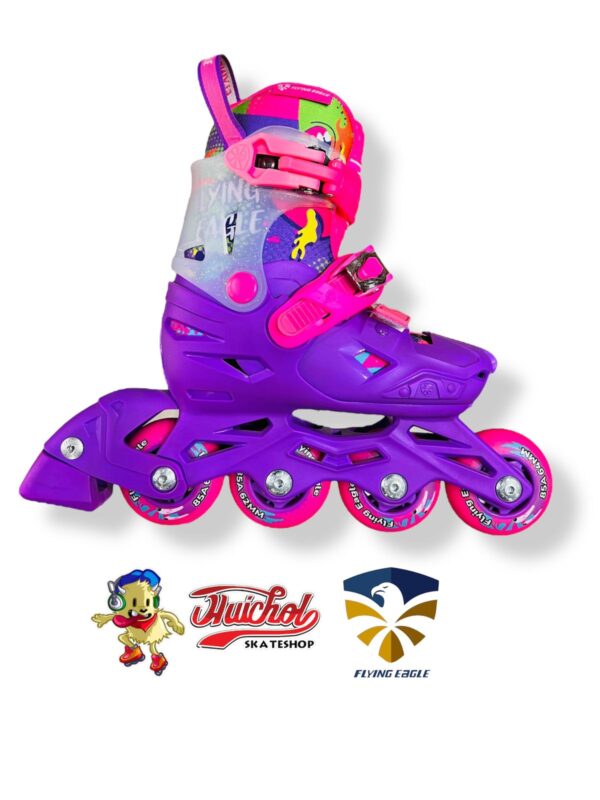 PATINES FLYING EAGLE S3 MORADO-ROSA