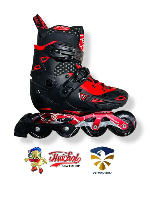 PATINES FLYING EAGLE S9 NEGRO-ROJO