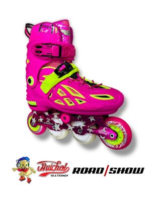 PATINES ROAD SHOW KX2S FIUDHA CON VERDE / LLANTA LED
