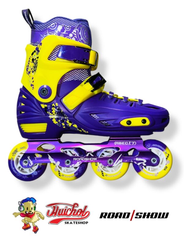 PATINES ROAD SHOW RX1 MORADO/AMARILLO