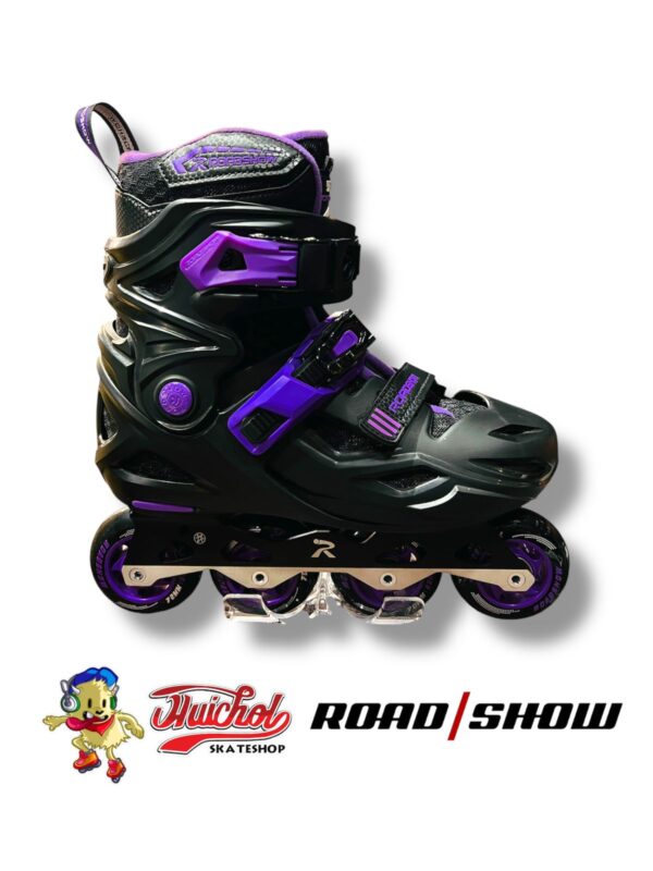 PATINES ROAD SHOW RX1G NEGRO MORADO AJUSTABLES