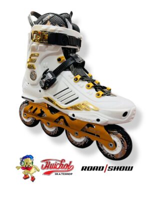 PATINES ROAD SHOW RX5 BLANCO- DORADO