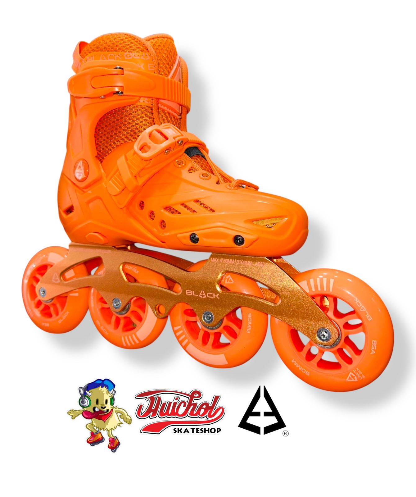 PATINES BLACK SKATE COLOR ORANGE