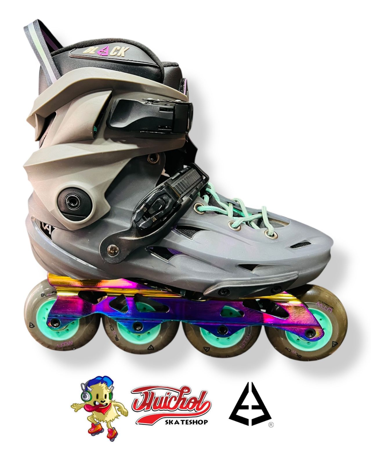 PATINES BLACK SKATE PURPLE SMOKE