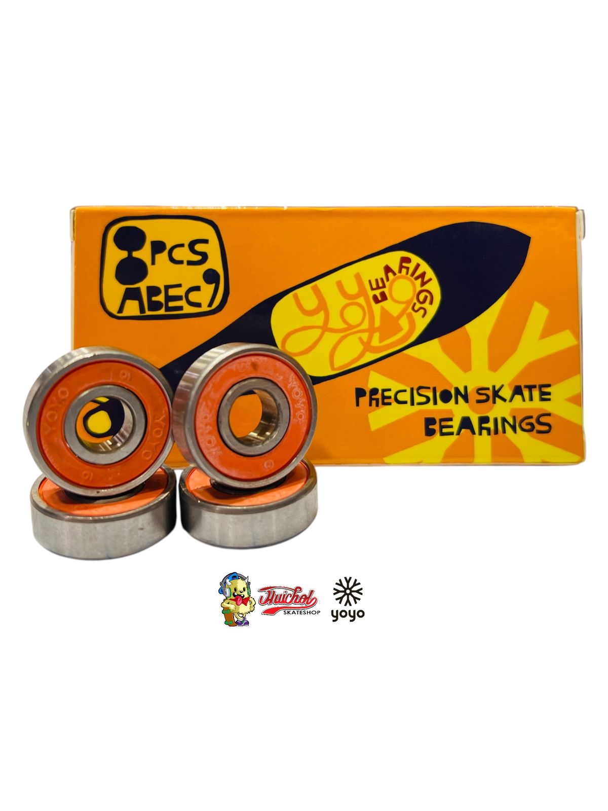 BALEROS YOYO NARANJA (8 PZS)