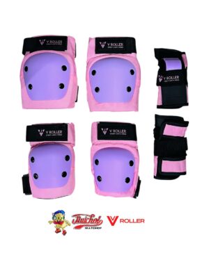 PROTECCIONES V ROLLER ROSA NEGRO