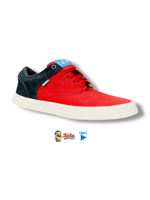 TENIS DATE NEGRO ROJO