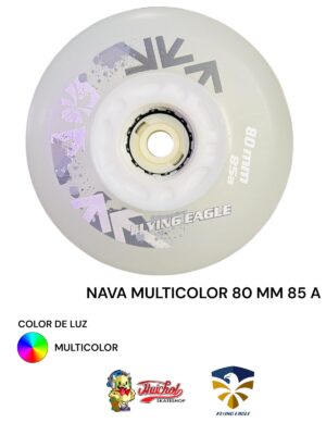 LLANTAS FLYING EAGLE NAVA 80 mm 85 a con luz multicolor