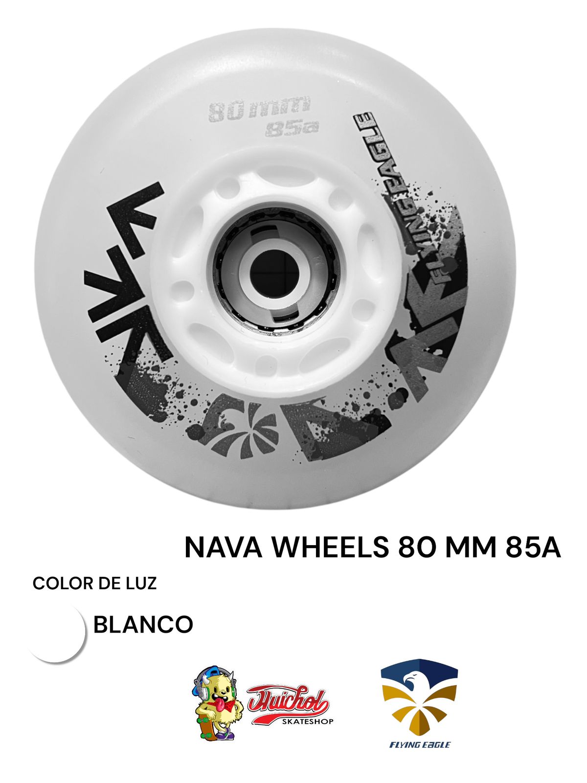 LLANTAS FLYING EAGLE NAVA WHEELS 80 mm 85 con luz