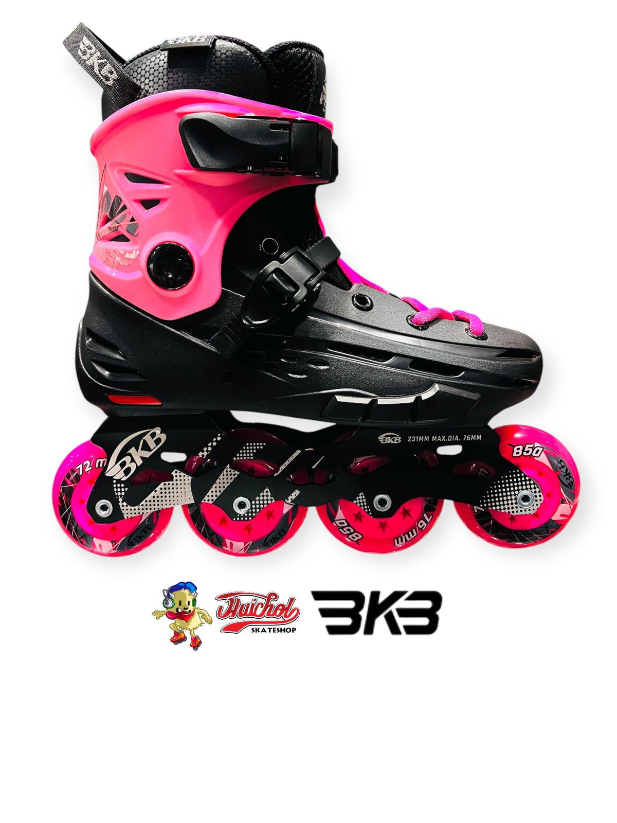 PATINES BKB ROSA NEGRO