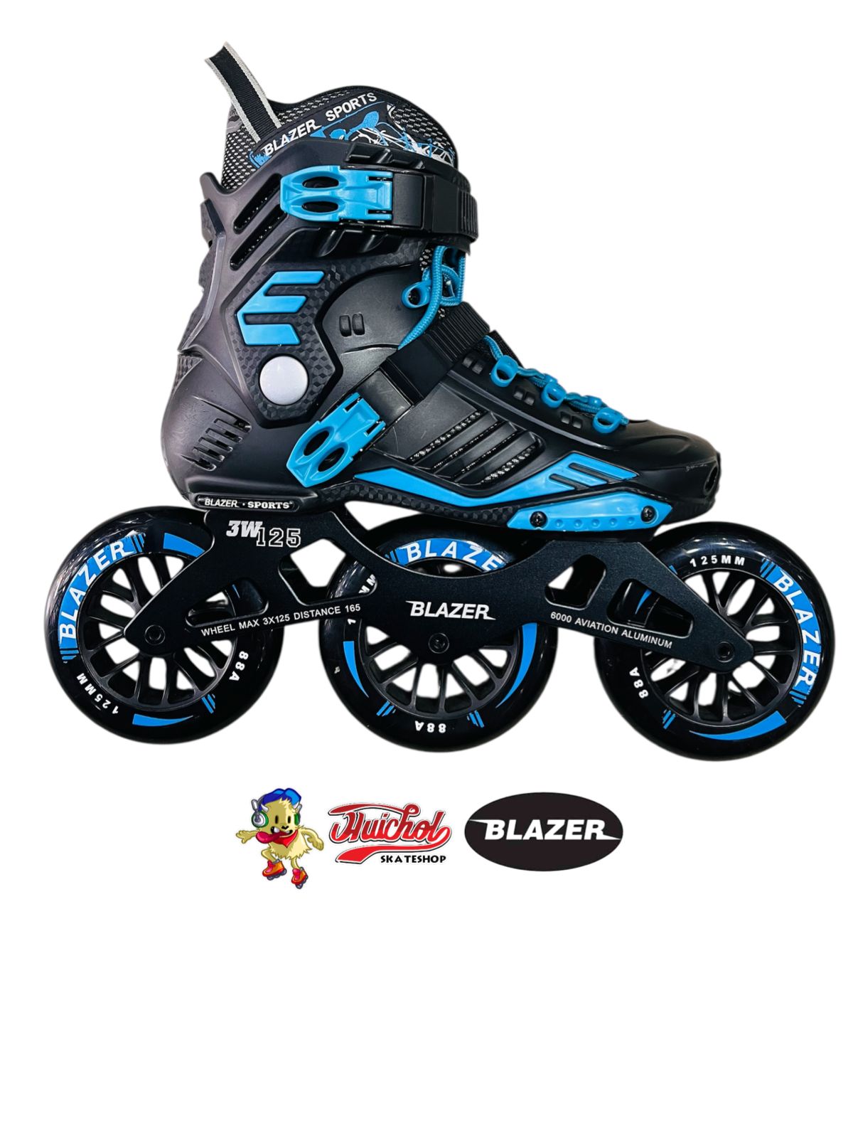 PATINES BLAZER SPEED AZUL NEGRO DE 3 RUEDAS