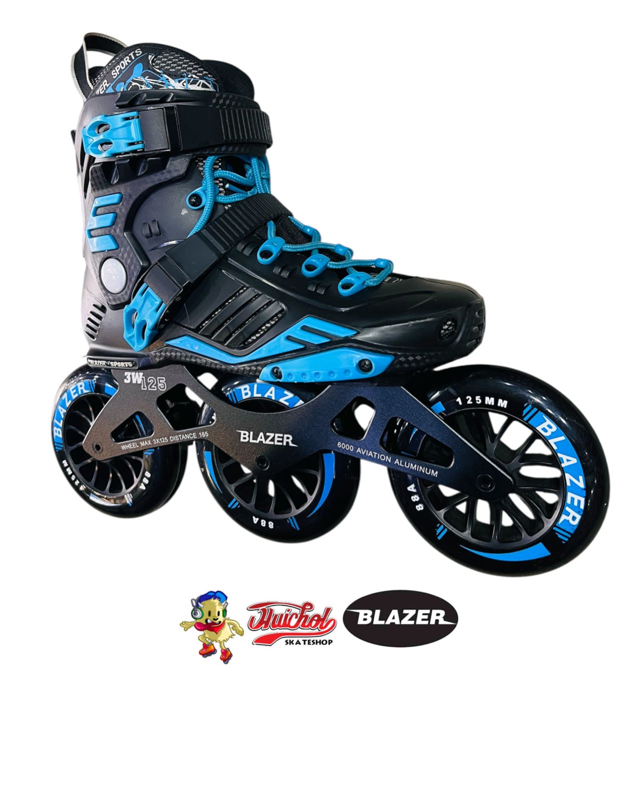 PATINES BLAZER SPEED AZUL NEGRO DE 3 RUEDAS