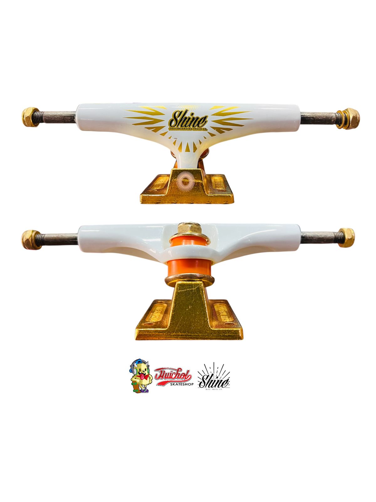 TRUCK SHINE GOLD AND WHITE