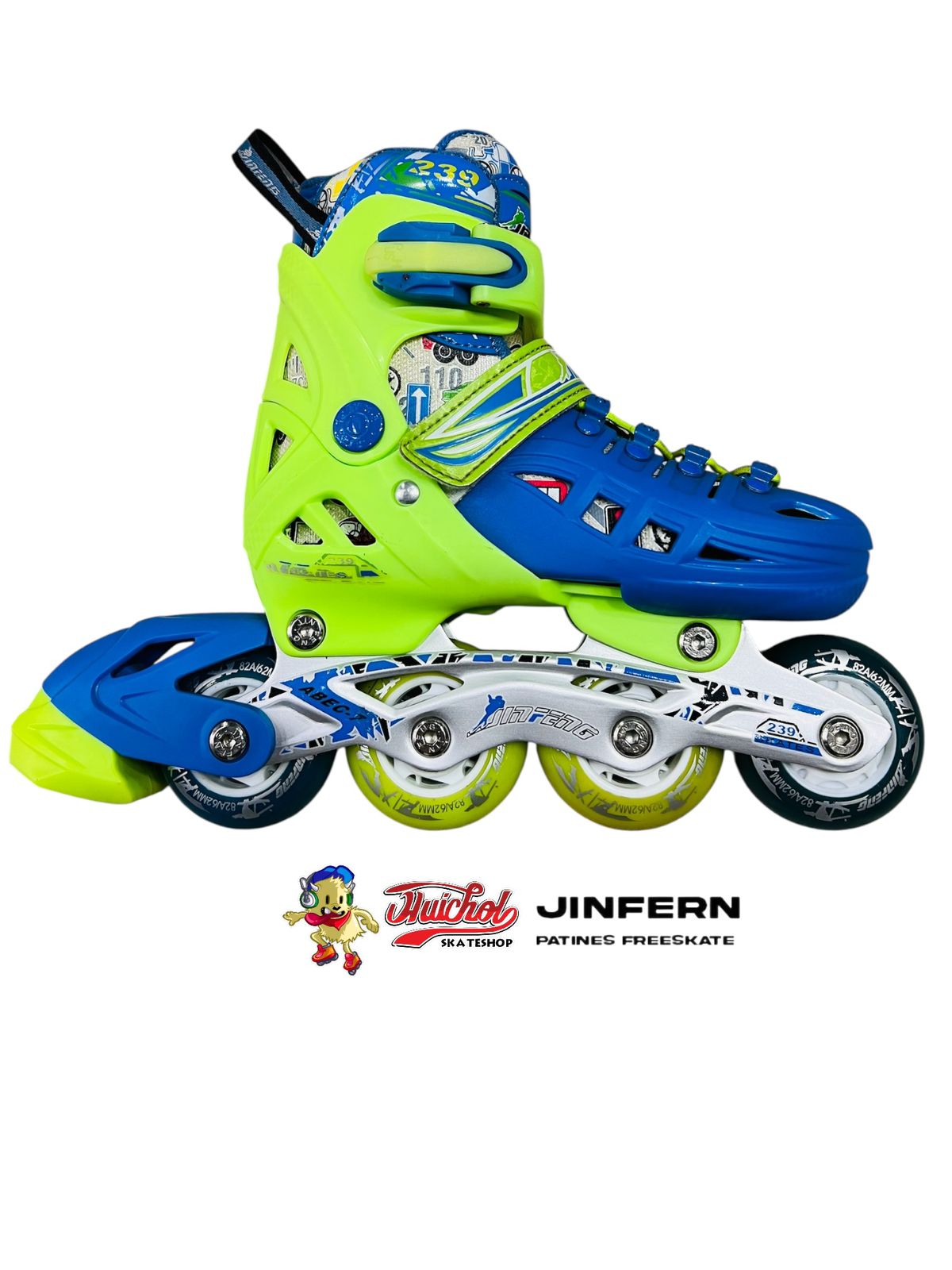 PATINES JINFERN VERDE Y AZUL 2