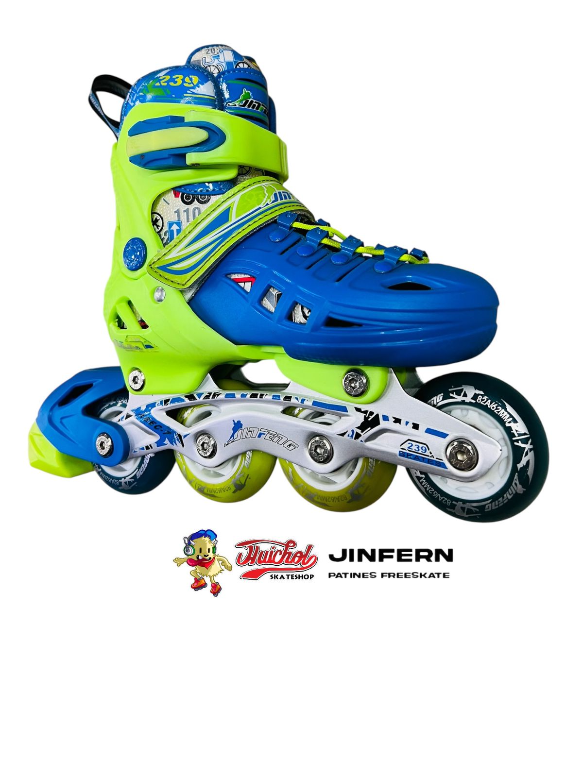 PATINES JINFERN VERDE Y AZUL 2