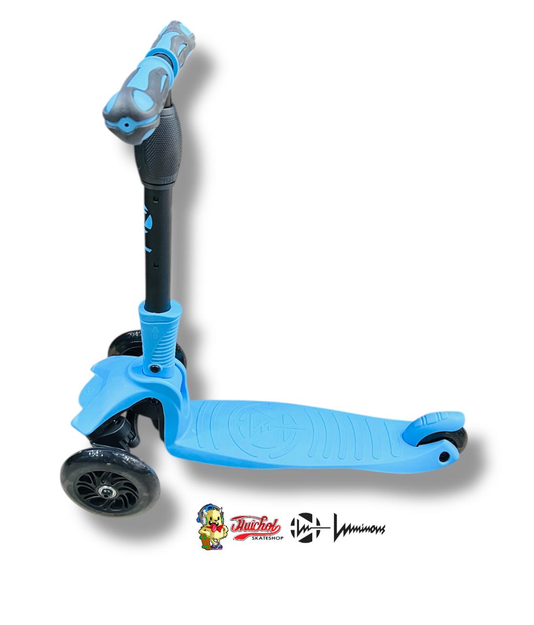 SCOOTER LUMINOUS AJUSTABLE NEGRO AZUL