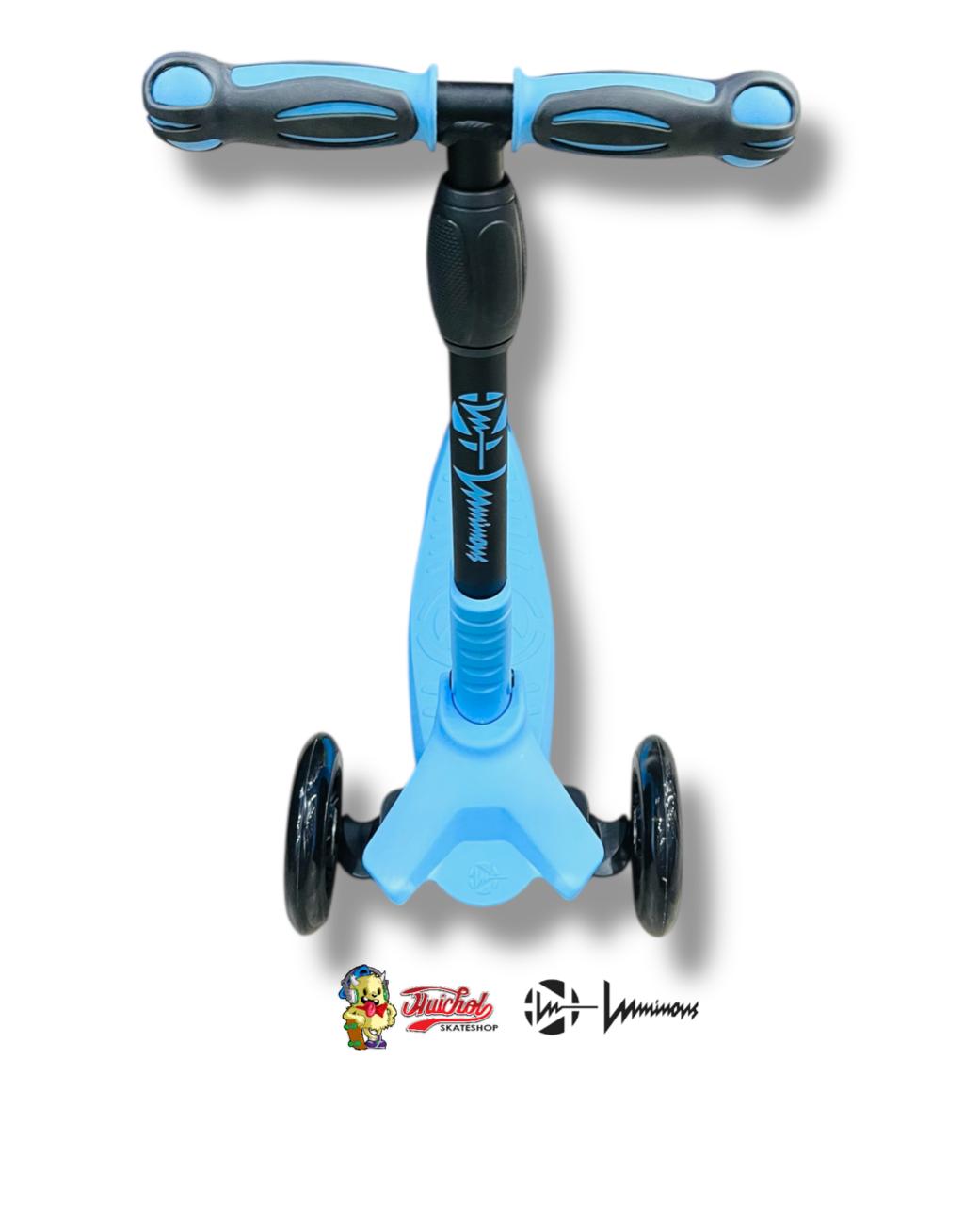 SCOOTER LUMINOUS AJUSTABLE NEGRO AZUL