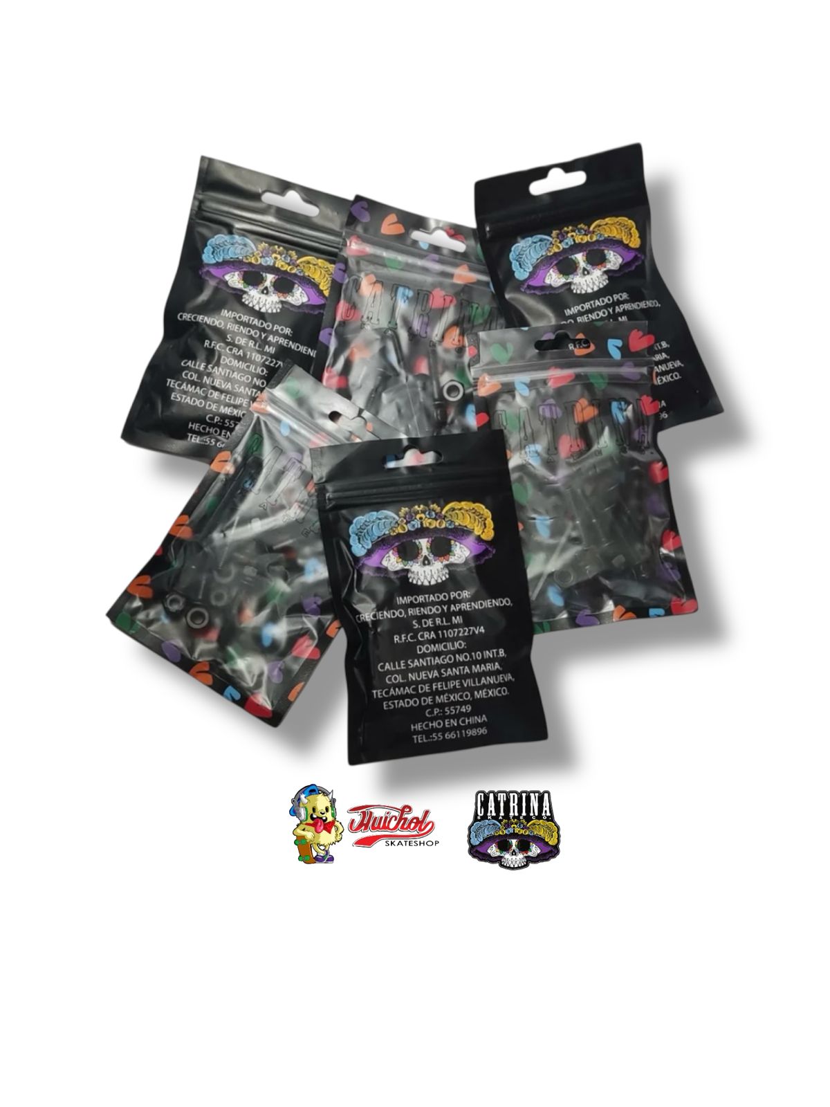 TORNILLOS CATRINA COLOR NEGRO (INCLUYE LLAVE)