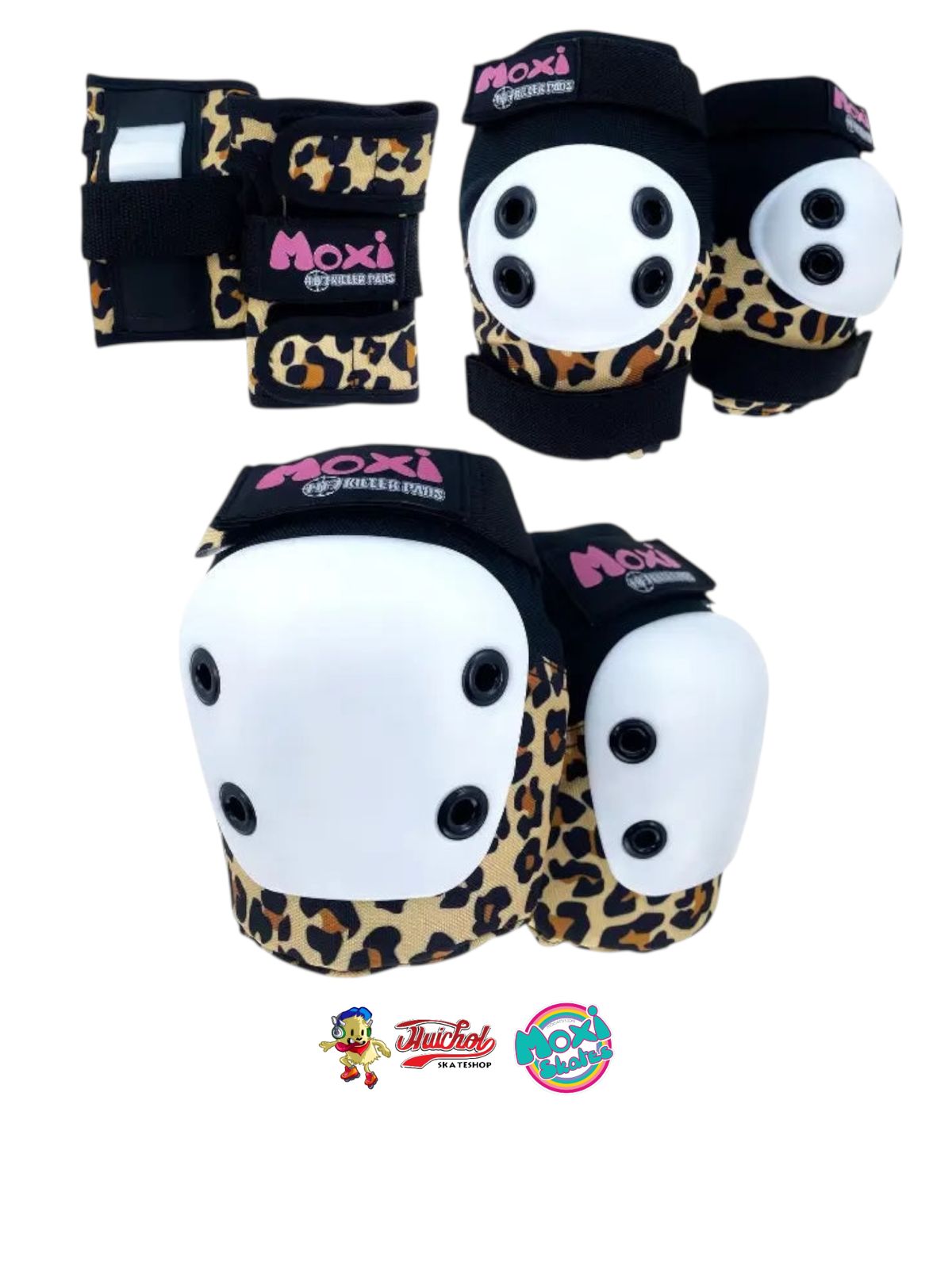 PROTECCIONES MOXI PADS LEOPARDO