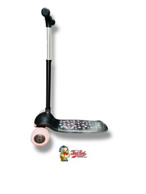 SCOOTER AJUSTABLE CON LUZ Y SONIDO MUSICAL NEGRO PARA NIÑOS