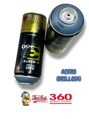 LATAS 360 SPRAY PAINT COLOR ACERO BRILLOSA 400ml
