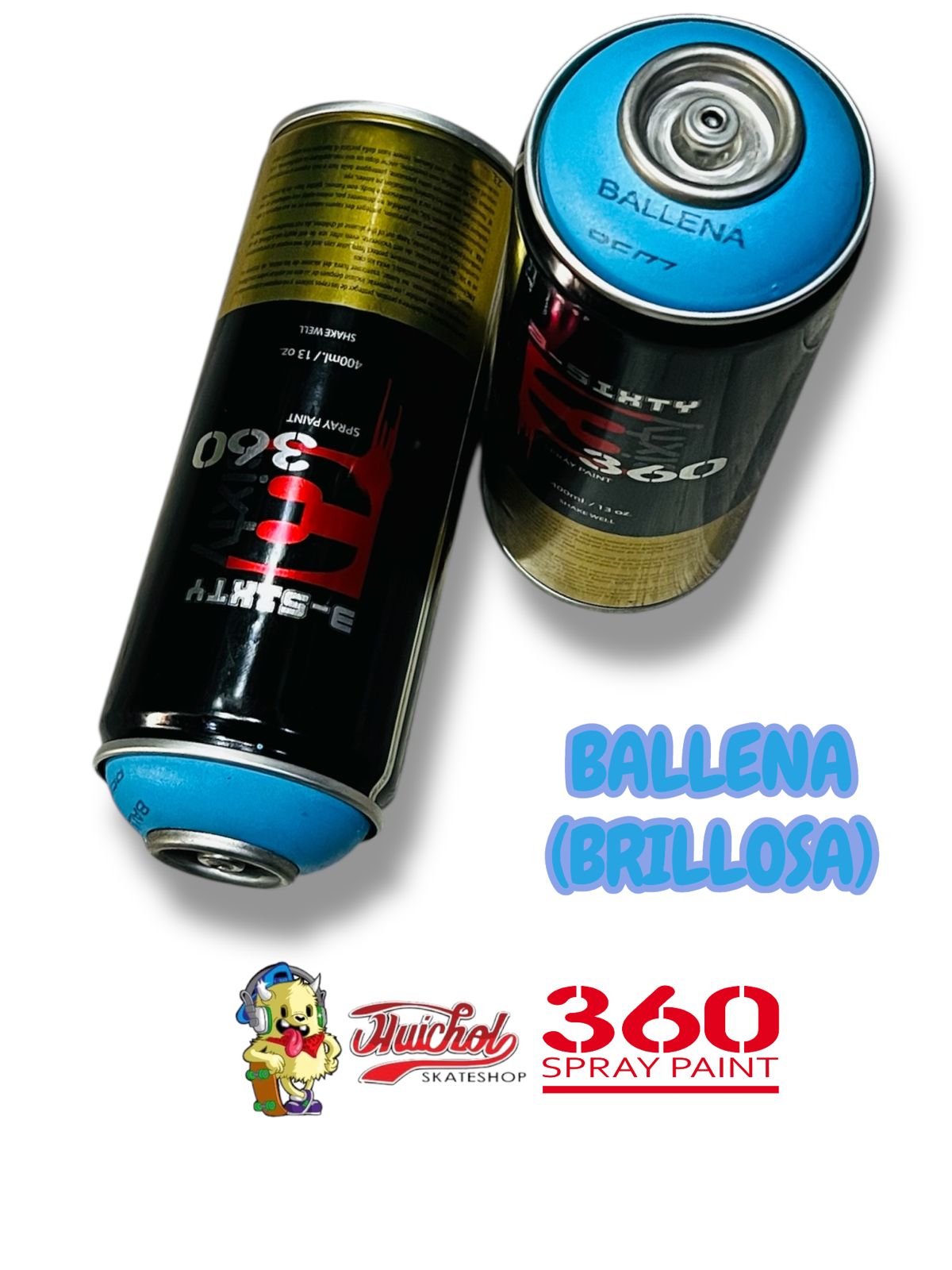LATA 360 SPRAY PAINT COLOR BALLENA BRILLOSA 400ml