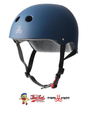 PROTECCIONES TRIPLE EIGHT CASCO AZUL MATE