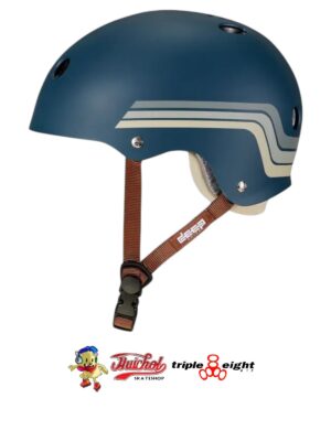 PROTECCIONES TRIPLE EIGHT CASCO AZUL MATE GRL SWIRL