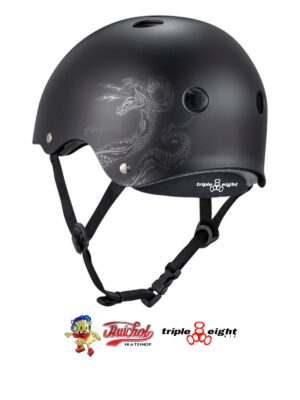 PROTECCIONES TRIPLE EIGHT CASCO NEGRO MATE ELLIOT SLOAM