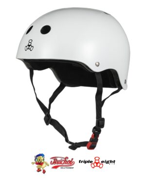 PROTECCIONES TRIPLE EIGHT CASCO WHITE GLOSSY