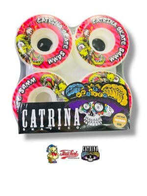 LLANTAS CATRINA CONICAS DISEÑO ZOMBIE 54mm (4 pzs)
