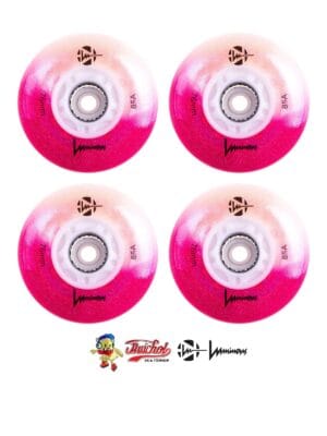LLANTAS PARA PATINES LUMINOUS 76mm 85A (4 pzs) GRADIENT PINK