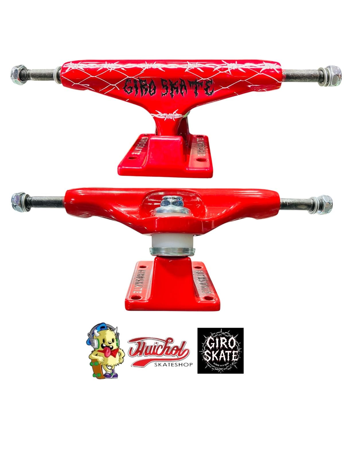 TRUCK GIRO SKATE POPPULAR RED 139mm