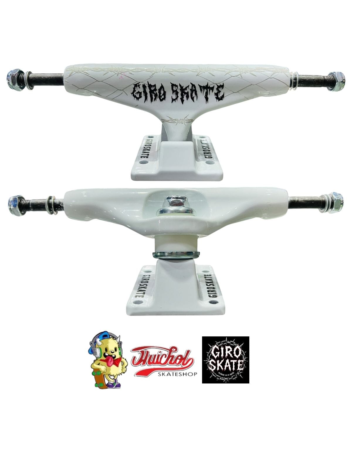 TRUCK GIRO SKATE POPPULAR WHITE 139mm