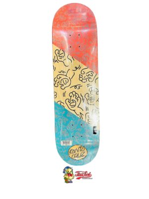 TABLA SANTA CRUZ CARTOON CREAMING HAND RED 8.3