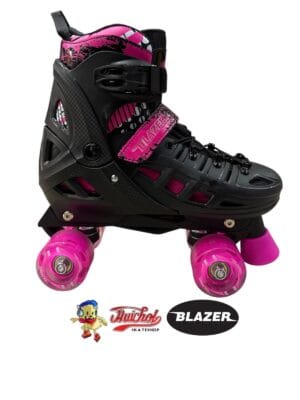 PATINES BLAZER BZ239-B 2 EN 1 CON LUZ LED BLACK& PINK